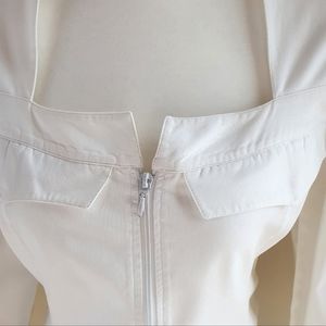 Anne Fontaine White Blouse with front zipper